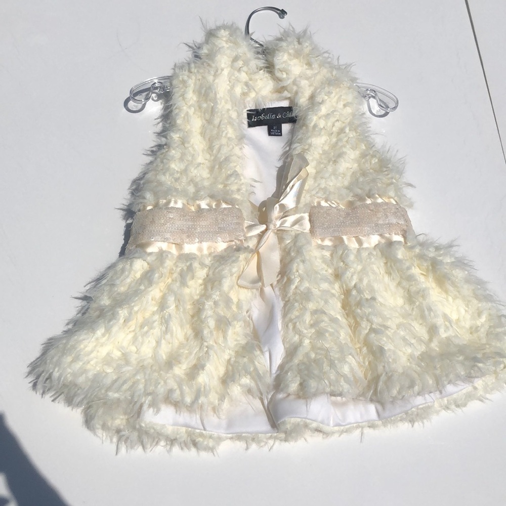 Isabella and Chloe Girl Furry Vest